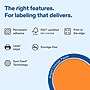 Avery Laser/Inkjet Sealing Labels, 5-7/8" x 4", Bright Orange, 30 Labels/Pack (19479370792)~#|#~B308B751-E395-4221-AF2DF43E18B0AAC2_sc7