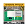 Better Office Glossy 2-Pocket Portfolio Folder, Green, 25/Pack (80188-25PK)~#|#~B30A4E7C-8759-4F8B-8FAD8CC5E804BFF3_sc7