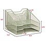 Staples 5-Compartment Metal Mesh File Organizer, Sage Green (ST63829)~#|#~B312439E-4CBB-4FA6-A30AC66FA403A660_sc7
