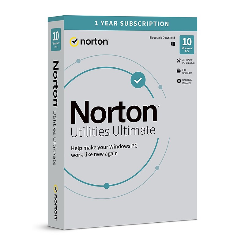 Norton Utilities Ultimate for 10 Users, Windows, Download (21428874) image 1