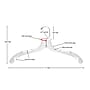 Nahanco 17" Plastic Heavy Weight Dress Hanger, White, 100/Box (1505)~#|#~B31B1251-1A9B-4280-B1DF716E9B85A421_sc7