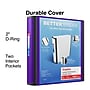 Staples Heavy Duty 2" 3-Ring Better Binder, D-Ring, Purple (ST55879-CC)~#|#~B31C9D6E-D0F1-427D-9D79EA3CC5CDBB82_sc7