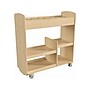Flash Furniture Bright Beginnings Mobile 18-Section Storage Cart, 31.75"H x 33.25"W x 15.75"D, Natural Birch Plywood~#|#~B31DE689-4F1C-4D6B-8CA90AEF65F55192_sc7
