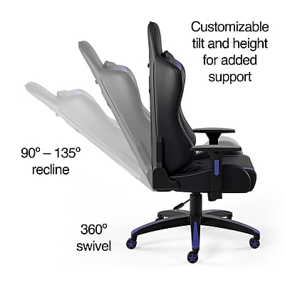 Staples Emerge Vartan Bonded Leather Ergonomic Gaming Chair - Thumbnail 2
