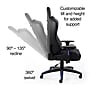 Staples Emerge Vartan Bonded Leather Ergonomic Gaming Chair, Black/Blue (53242V)~#|#~B3291DB0-4F1E-4AB5-AE2921240F67E3A4_sc7