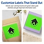 Avery Laser/Inkjet Multipurpose Rectangle Labels, 4" x 3", Neon Green, 80/Pack (94252)~#|#~B32A625C-C412-4326-97887F3F4FFDC593_sc7