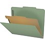Medical Arts Press Pressboard Classification Folder, 1 Divider, 2" Expansion, Letter Size, Green, 10/Box (DV-T42-14-3AGN)~#|#~B32D8756-607A-483D-A4612C9A670194BD_sc7