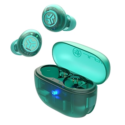 JLab Go POP Active Noise Cancelling Wireless Earbuds, Bluetooth, Transparent Teal (EBGOANCRTRATEL124) Sansujyuku sansujyuku.com