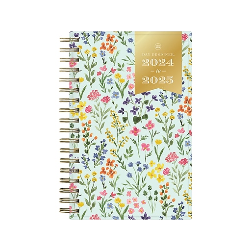 20242025 Blue Sky Day Designer Flower Mint 3.63" x 6.13" Academic