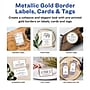 Avery Business Cards, 2" x 3 1/2", White/Gold, 10 Cards/Sheet, 10 Sheets/Pack, 100 Cards/Pack (3327)~#|#~B335206B-1020-404B-82BEE72A02F2783A_sc7
