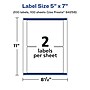 Avery Laser/Inkjet Rectangle Multipurpose Labels, 5" x 7", White, 200 Labels/Box (94258)~#|#~B3373FA9-1FD0-4D78-A679CD206D694E68_sc7
