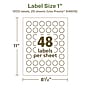Avery EcoFriendly Burst Multipurpose Labels, 1", White, 1200/Pack (94606)~#|#~B33D417B-7F65-4C37-93EEDDD67E504445_sc7