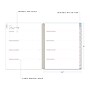 2025 Blue Sky Rachel Parcell Parcella 8.5" x 11" Weekly & Monthly Planner, Plastic Cover, Blue/White (151203)~#|#~B33E1C18-A93F-424B-828FC9885BC9587D_sc7