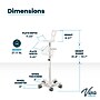 Viva Comfort Welch Allyn Connex Spot Monitor Adjustable Mobile Stand with Work Surface, White (ADI912-C-MP-02-MK)~#|#~B3452E19-A924-49FA-B59A1C18B2CFE1D8_sc7