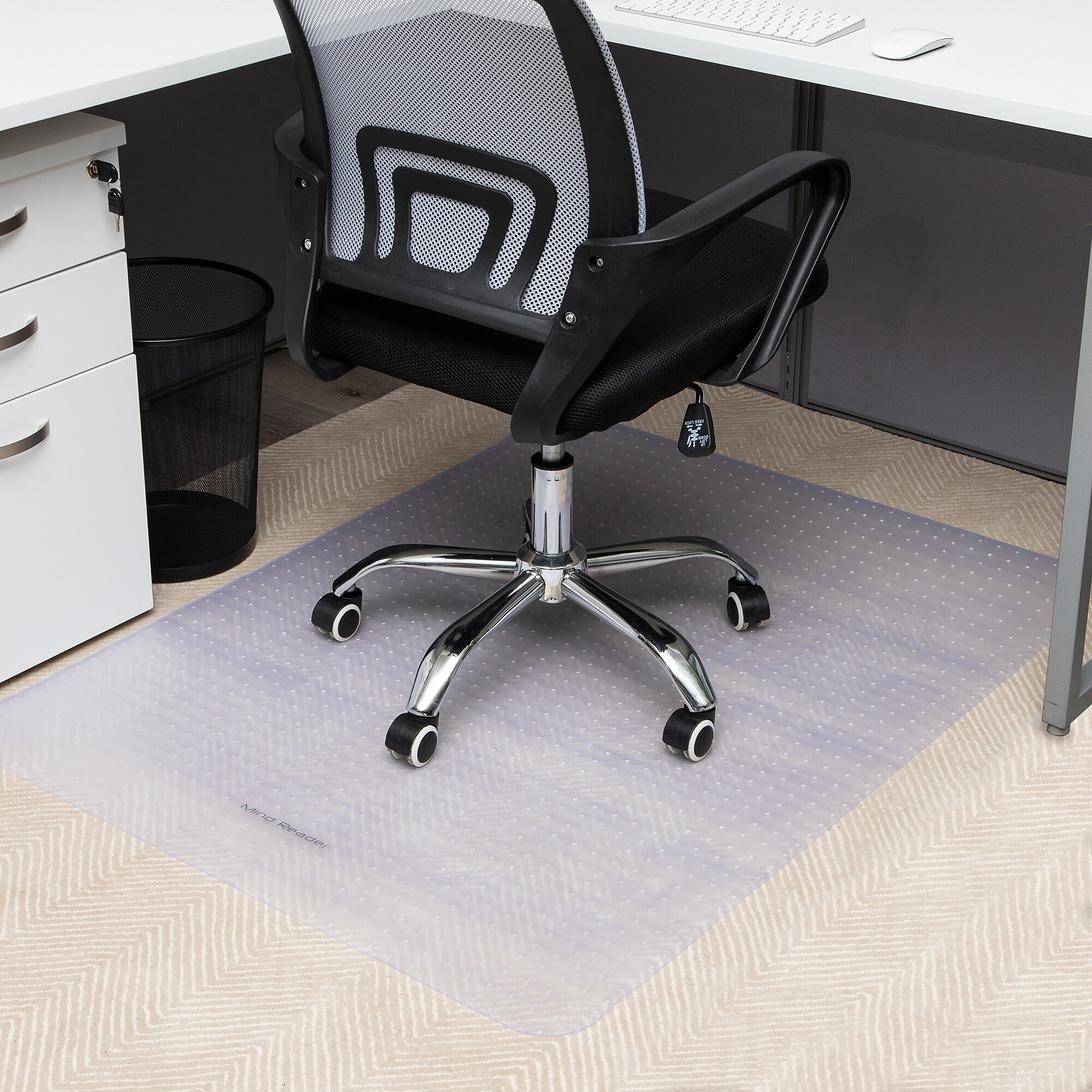 Mind Reader Carpet Chair Mat, 35″ x 47”, Low-Pile, Clear (OFFCREC-CLR) Sansujyuku sansujyuku.com