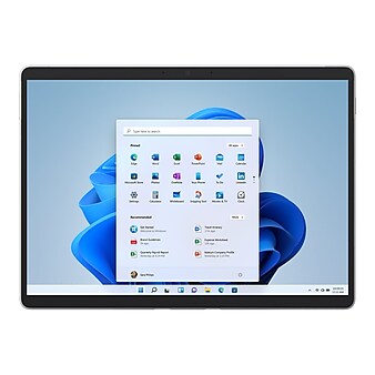 Microsoft Surface Pro 8 13" Tablet with Black Cover, Intel Core i5-1135G7, 128GB, Platinum (IUR-00001)