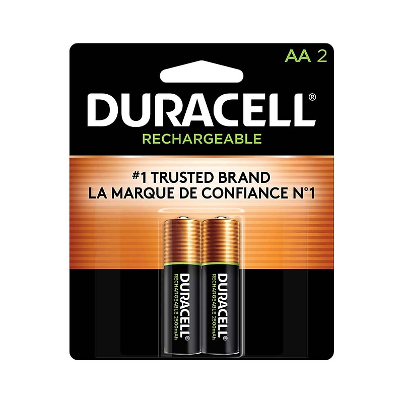 Duracell AA NiMH Battery, 2/Pack (DC NL AA2BCD) image 1