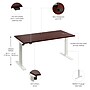 Bush Business Furniture Move 40 Series 60"W Electric Adjustable Standing Desk, Hansen Cherry (M4S6030HCWK)~#|#~B347C27D-E88D-41E3-895839E9226AD22E_sc7