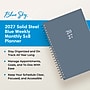 2027 Blue Sky 5" x 8" Weekly & Monthly Planner, Steel Blue (164273)~#|#~B34DCCBA-60CD-4F84-AF86F39BC54D2ED5_sc7