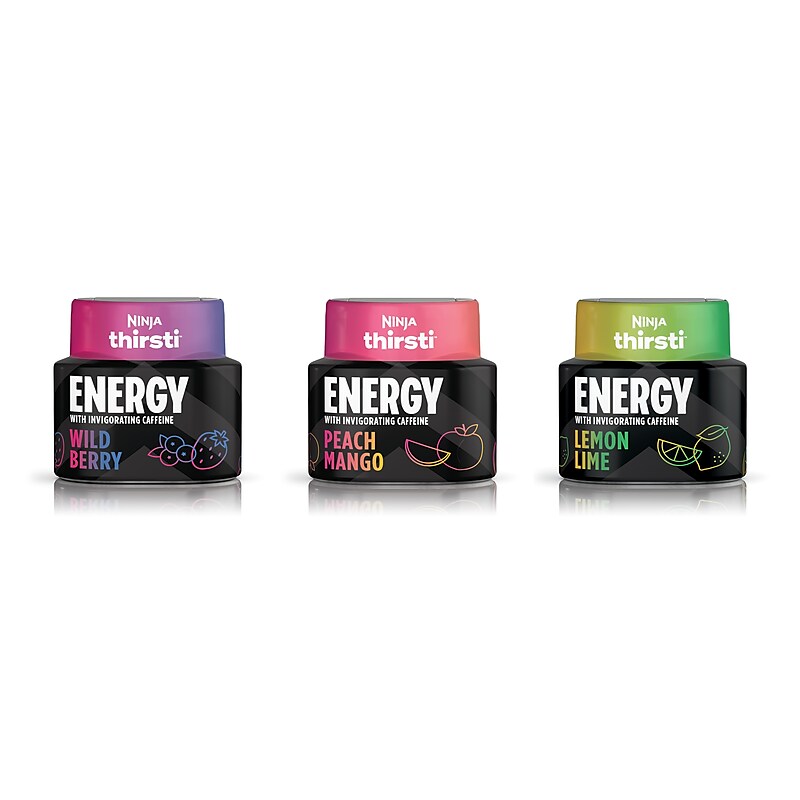 Ninja Thirsti Sugar-Free ENERGY Variety Pack Drink Mix Drops, 2.07 oz., 3/Pack (WCFV3) image 1