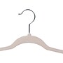 Honey-Can-Do Metal Slim-Profile Nonslip Velvet Hanger, Ivory, 25/Pack (HNG-08596)~#|#~B3521C2D-0921-462E-9A4ACCDB5F861BCF_sc7
