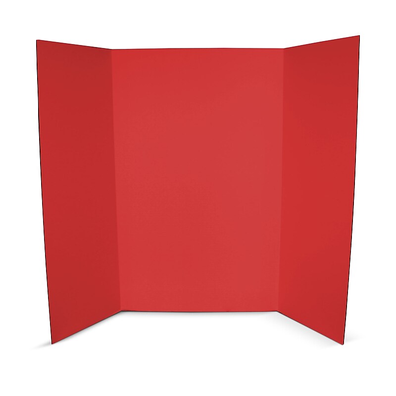 Flipside Corrugated Project Board, 3' x 4', Red, 24/Carton (30069-24) image 1