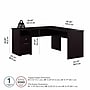 Bush Furniture Cabot 60"W L Shaped Computer Desk with Drawers, Espresso Oak (CAB044EPO)~#|#~B3564001-DC12-401C-9F524613F30470BB_sc7