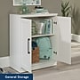 Sauder HomePlus 37"H Storage Cabinet with 2 Shelves, White (438284)~#|#~B35AA89E-DFF8-4821-B64E0B8A5BE248B8_sc7