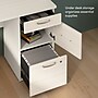 Bestar Logan 66"W U or L Shaped Desk with Drawers and Hutch, White Chocolate (46410-31)~#|#~B35BDB80-1F62-45E1-BDD233BE78448B36_sc7