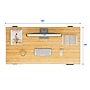 FlexiSpot E7 Commercial 48''W Electric Adjustable Standing Desk, Bamboo/Black (E7BCOM4824-LBZB)~#|#~B35BEB22-F6E0-4C90-A64136156598D9F0_sc7