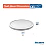 Bulbrite 9" Round 17-Watt 5 Color Selectable LED Flush Mount Light, 1400 Lumens, White (773611)~#|#~B35E5F91-B346-4444-BEDD3331DF077EE9_sc7