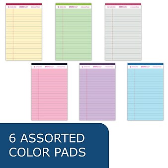 Roaring Spring Paper Products Enviroshades Notepad, 5" x 8.25", College Ruled, 12/Pack (RSPRD266)