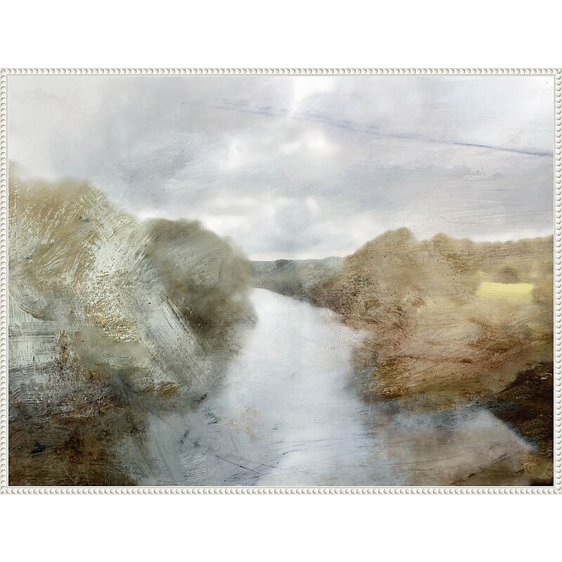 Amanti Art Forest River by Dan Hobday Framed Canvas Wall Art Print, 42" x 32" (A42678302539) image 1