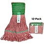 Baseline Blend Twist Mop Head, 16 oz., Red, 12/Carton (CLM-303MWG-CT)~#|#~B367E699-D9A6-4159-BB5AAE5434EA4750_sc7