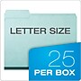 Pendaflex Recycled Heavy Duty Pressboard File Folder, 1/3-Cut Tab, 1" Expansion, Letter Size, Blue, 25/Box (9200T 1/3)~#|#~B369FA92-6580-481E-B93BC7ADC961CCFE_sc7