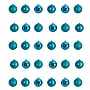 Nearly Natural Holiday Christmas Teal Shatterproof Ornament Set, 2.5", 30/Set (D1055-TL)~#|#~B36AEBB2-32E8-4707-8C17547CC9E52E40_sc7