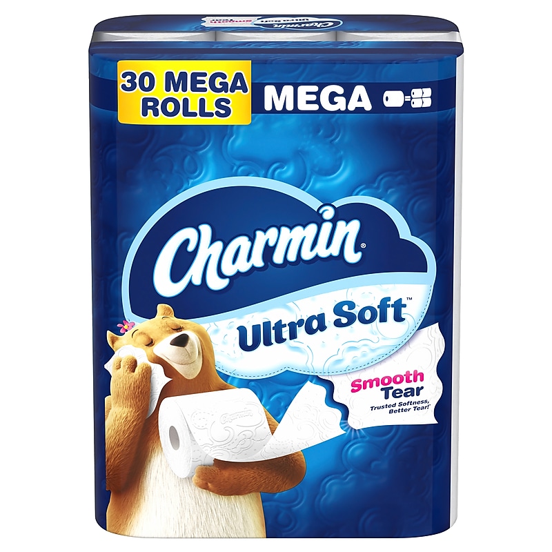 Charmin Ultra Soft Toilet Paper, 2-ply, White, 224 Sheets/Roll, 30 Rolls/Case (88029) image 1