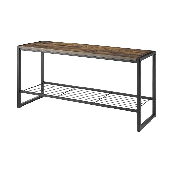 Whitmor Metal Bench, Brown (6764-9965-SIOC) | Staples