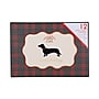 DesignWorks Ink Plaid Dachshund Holiday Cards, 5 x 7, Assorted Colors, 12 Cards/Box (THC46D-100ST)~#|#~B36F5D3B-8417-4F48-BA957334D3D706DB_sc7