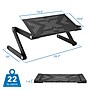Mount-It! 2 in 1 Vertical 16.5" x 10.6" Adjustable Aluminum Laptop Stands, Black (MI-7210)~#|#~B37134FE-7A07-490A-AD1C5FE1F04E5D4F_sc7