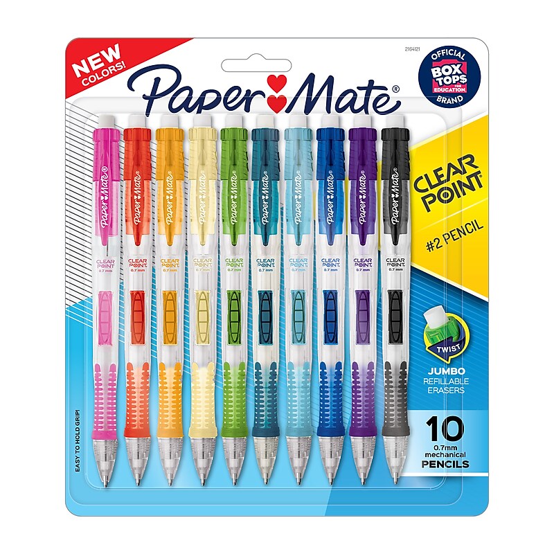 Paper Mate Clearpoint Mechanical Pencil, 0.7mm, #2 Medium Lead, 10/Pack (2081802) image 1