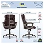 Serta Garret Ergonomic Bonded Leather Swivel Executive Chair, Biscuit Brown (CHR200090)~#|#~B374D1C7-230E-417A-BCC887D9C564A315_sc7