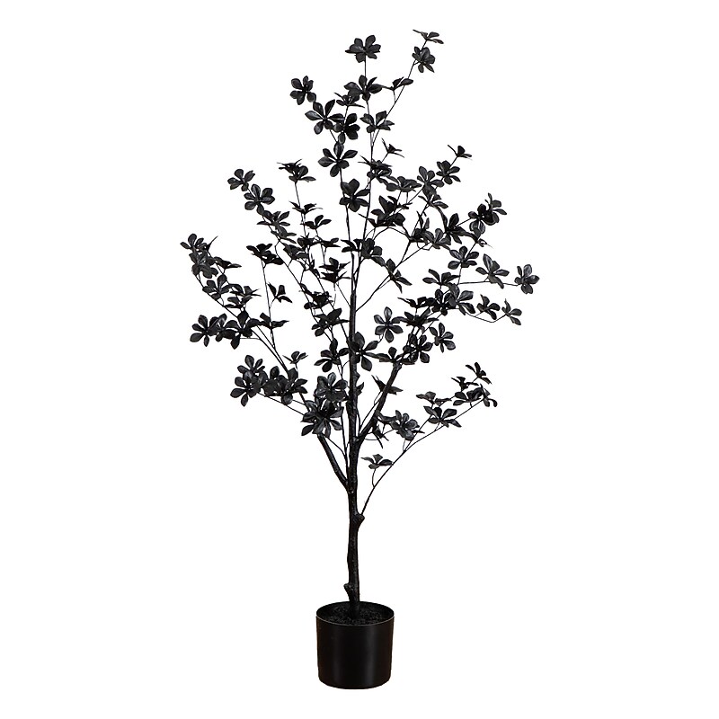 Nearly Natural Artificial Halloween Black Enkianthus Tree, 4' (T5153) image 1