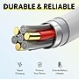 Overtime Apple MFI Certified Lightning to USB-A Charging Cable, 10ft., White (MFIWHITE10FT)~#|#~B377D72A-5DA8-480A-9E80004760B76519_sc7