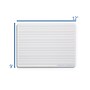 Flipside Ruled Double-Sided Magnetic Melamine Dry-Erase Whiteboard, 9" x 12", 12/Pack (10176)~#|#~B37DC057-2740-4654-A8E04B328D182A53_sc7
