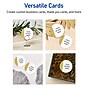 Avery Dipped Gold Edge Matte Blank Card, White, 120/Pack (S00-D1R)~#|#~B37F8C0C-60AF-4E6C-8692AB7EAE8498D5_sc7
