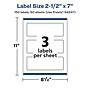 Avery Laser/Inkjet Multipurpose Labels, 7" x ", Glossy Clear, 150/Box (94247)~#|#~B383C372-3A62-4655-B78A2D6757284DFE_sc7