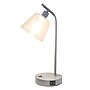 Simple Designs Sleek Essentials LED Desk Lamp, 15.75", with USB Ports, Gray (LD1074-GRY)~#|#~B388F93A-55DD-43F7-ACAD07E3E34CF2AB_sc7