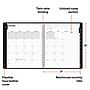 2027 Staples 7" x 9" Monthly Planner, Faux Leather Cover, Black (ST52183-27)~#|#~B38D7AC3-8754-4CCB-8A1C7CBE98126985_sc7