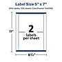 Avery Laser/Inkjet Multipurpose Labels, 7" x 5", Glossy Clear, 200/Box (94258)~#|#~B38DD098-0B21-459C-A9FFB6407E62FA3B_sc7